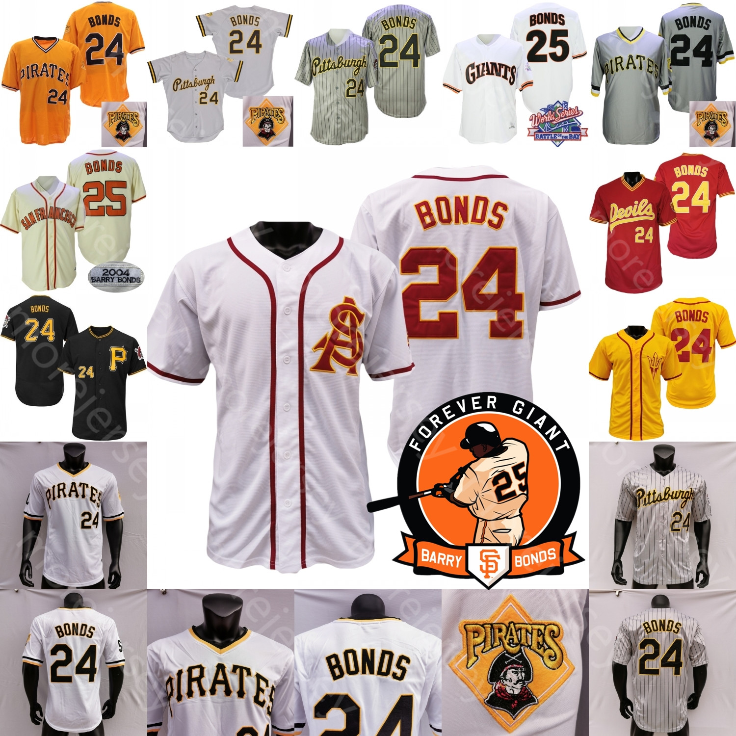 Barry Bonds Jersey Person Patch 1989 White 2004 Cream ASU College Yellow Red Black Grey SF Retro I Player Pinstripe White Pullover Turn Back Button Size S-3XL
Barry Bonds Jersey Person Patch 1989 White 2004 Cream ASU College Yellow Red Black Grey SF Retro I Player Pinstripe White Pullover Turn Back Button Size S-3XL