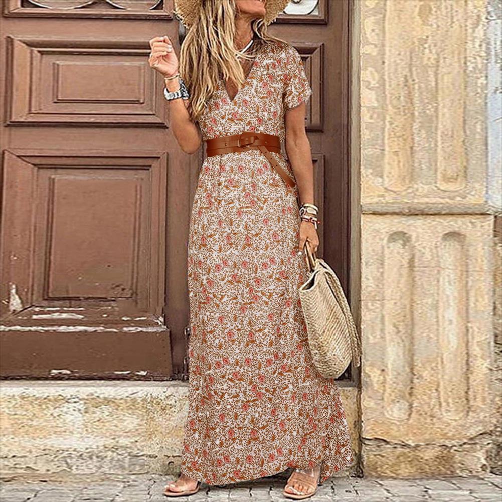 fashion boho long casual women dress v neck short sleeve retro print belt hem beach dresses elegant sundress robe femme, Black;gray
fashion boho long casual women dress v neck short sleeve retro print belt hem beach dresses elegant sundress robe femme, Black;gray