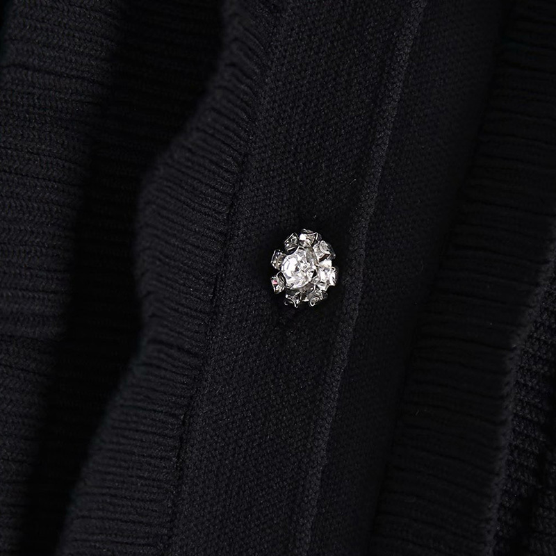 Women's Retro Jacquard Mesh Fabric Knitted Single-Breasted Shawl Lapel Laminated Decorative Solid Color Cardigan Jacket 210521