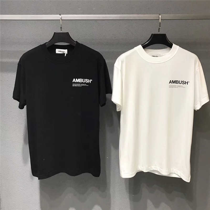 2021 T Shirt Men Women 1:1 High Quality Classic Letters Print Ambush Tee Terry Cotton Tops Short Sleeve Y0809
2021 T Shirt Men Women 1:1 High Quality Classic Letters Print Ambush Tee Terry Cotton Tops Short Sleeve Y0809