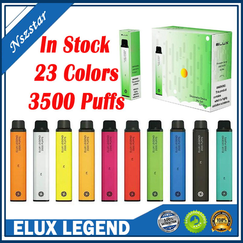 Elux Legend 3500Puffs Disposable Vape E Cigarettes 2% Pen 14colors Battery Vaporizer Stick Vapor Kit 10ml Pre Filled Cartridge Device in stock
Elux Legend 3500Puffs Disposable Vape E Cigarettes 2% Pen 14colors Battery Vaporizer Stick Vapor Kit 10ml Pre Filled Cartridge Device in stock