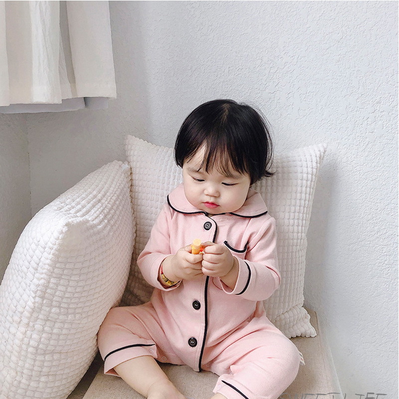 Rompers Wholesale Spring Korean Style Baby Girl Boy Romper Pink Long Sleeves Jumpsuit Born Clothes E010 NXP8
Rompers Wholesale Spring Korean Style Baby Girl Boy Romper Pink Long Sleeves Jumpsuit Born Clothes E010 NXP8