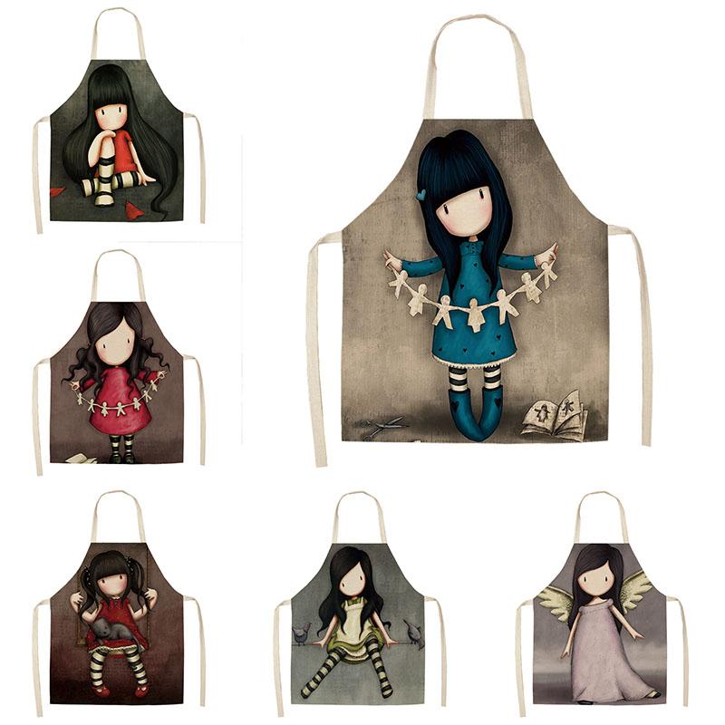 Cartoon Cute Girl Printed Kitchen Aprons For Women Linen Home Cooking Baking Waist Bib Pinafore Household Cleaning Tools 68*55cm
Cartoon Cute Girl Printed Kitchen Aprons For Women Linen Home Cooking Baking Waist Bib Pinafore Household Cleaning Tools 68*55cm