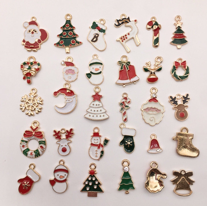 The latest model 1 pack = 30 pcs, Christmas pendant, Christmas tree g alloy pendant, Christmas tree alarm, hair accessory, bracelet, diy jew
The latest model 1 pack = 30 pcs, Christmas pendant, Christmas tree g alloy pendant, Christmas tree alarm, hair accessory, bracelet, diy jew