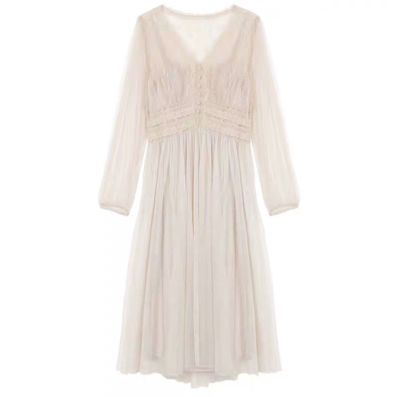 20212021 women spring dress vintage elegant with button a-line dress solid puff sleeve lace voile mesh dress women vestidos 8126, Black;gray
20212021 women spring dress vintage elegant with button a-line dress solid puff sleeve lace voile mesh dress women vestidos 8126, Black;gray