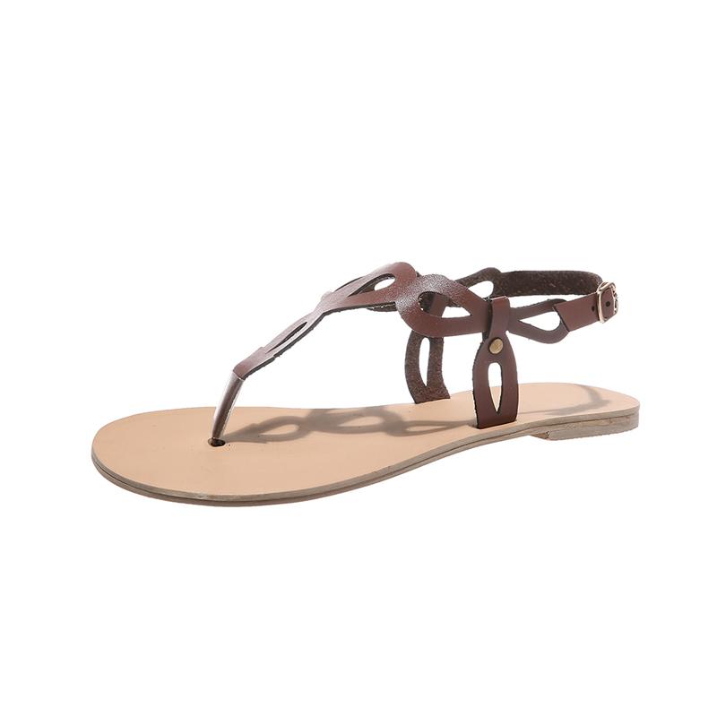 Sandals Women Flat Rome Flip Flops Summer Solid Hollow Out Buckle Strap Casual Shoes Plus Size Lady, Black
Sandals Women Flat Rome Flip Flops Summer Solid Hollow Out Buckle Strap Casual Shoes Plus Size Lady, Black