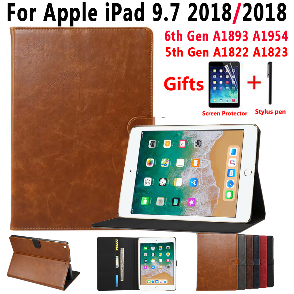Premium Leather Smart Case for Apple iPad 9.7 2018 6 6th Generation A1893 A1954 9.7 2017 5 5th Gen A1822 A1823 Cover +Film+Pen, Gray leather case
Premium Leather Smart Case for Apple iPad 9.7 2018 6 6th Generation A1893 A1954 9.7 2017 5 5th Gen A1822 A1823 Cover +Film+Pen, Gray leather case