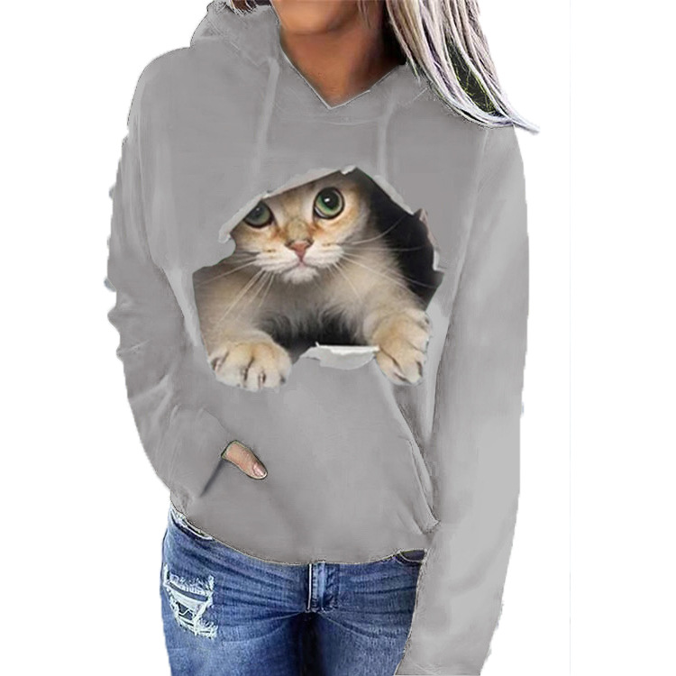 2021 hoodies sweater jacket autumn and winter new trend women's independent station explosion model long-sleeved cat casual hooded, Black
2021 hoodies sweater jacket autumn and winter new trend women's independent station explosion model long-sleeved cat casual hooded, Black