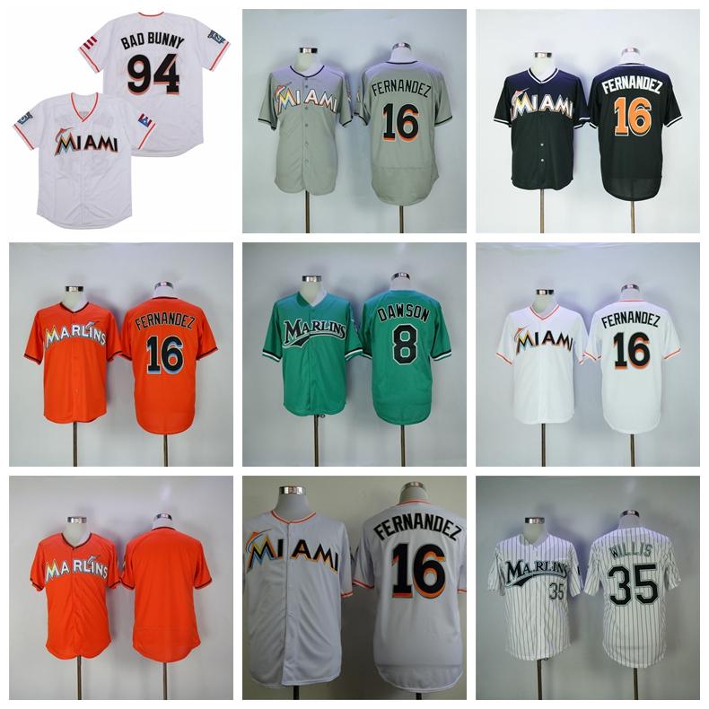 Retro Baseball Vintage 16 Jose Fernandez Jersey 94 Bad Bunny Jersey With Puerto Rican Flag 35 Dontrelle Willis 8 Andre Dawson Black White, Blue;black
Retro Baseball Vintage 16 Jose Fernandez Jersey 94 Bad Bunny Jersey With Puerto Rican Flag 35 Dontrelle Willis 8 Andre Dawson Black White, Blue;black