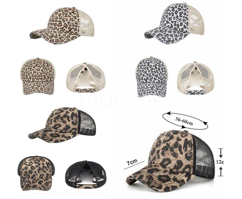 Leopard Ponytail Hats Woman Washed Mesh Baseball Cap Embroidered Messy Bun Hat DB691, Blue;gray
Leopard Ponytail Hats Woman Washed Mesh Baseball Cap Embroidered Messy Bun Hat DB691, Blue;gray