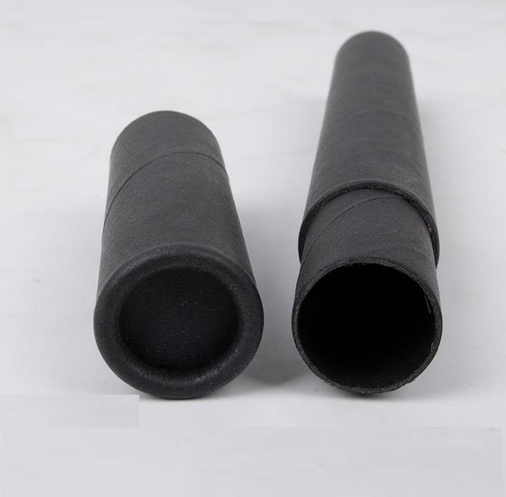 500pcs/lot Black Kraft Paper Incense Tube Boxes Incense-Barrel Small Storage Box for pencil Joss Stick Convenient Carrying 20.7x2.1cm SN2896