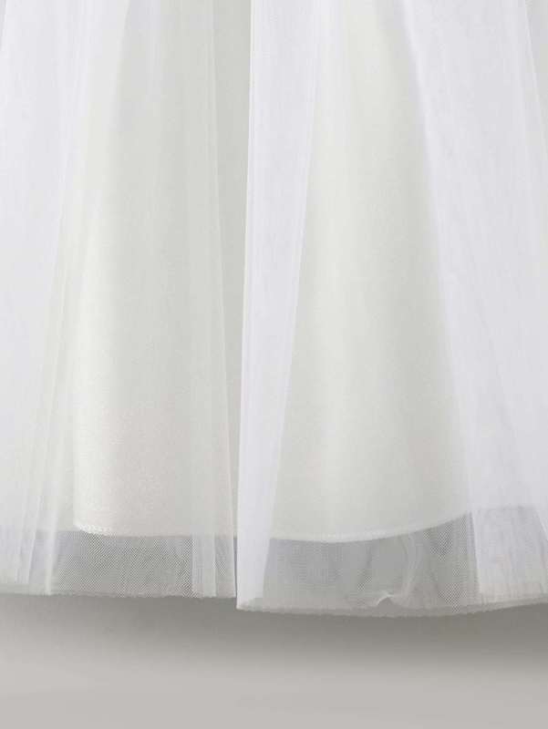 Girls Contrast Lace Mesh Overlay Cami Dress SHE