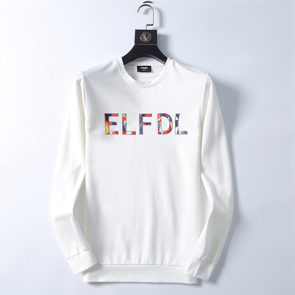 color letter-printed logo round collar long sleeve hoodie fall casual trend loose New color lettered logo round neck sweater men's coat women's coat, White
color letter-printed logo round collar long sleeve hoodie fall casual trend loose New color lettered logo round neck sweater men's coat women's coat, White