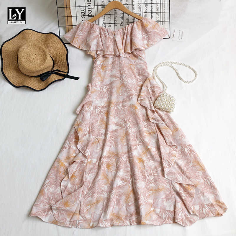 LY VAREY LIN Summer Women Casual Bandage Irregular Ruffles High Waist Dresses Beach Style Slash Neck Printing Female 210526
LY VAREY LIN Summer Women Casual Bandage Irregular Ruffles High Waist Dresses Beach Style Slash Neck Printing Female 210526