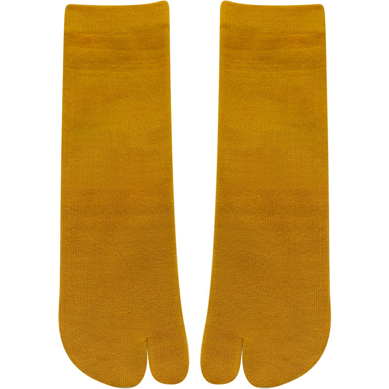 Unisex Japanese Style Couples Tabi Toe Socks Cotton Breathable Separate Kimono Flip FlopTwo Fingers Harajuku Split Toes Ninja Geta Sock for Men Women