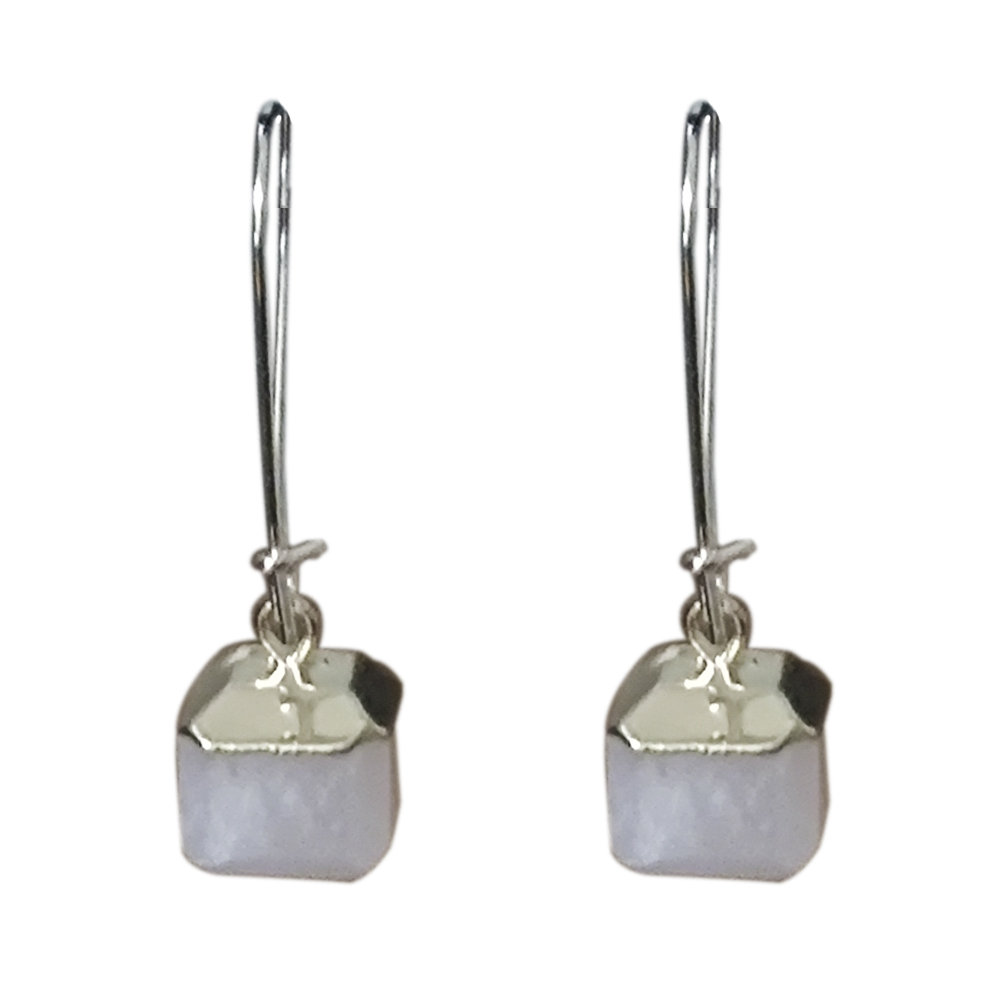 Square Natural Stone purple pink Crystal Earrings Rose Quartz Dangle Earrings For Women jewelry
Square Natural Stone purple pink Crystal Earrings Rose Quartz Dangle Earrings For Women jewelry