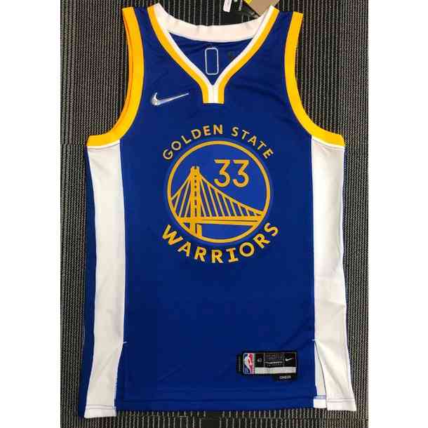 2 2022 Jersey 33# Wiseman 75th Blue V-neck Basketball Jersey
