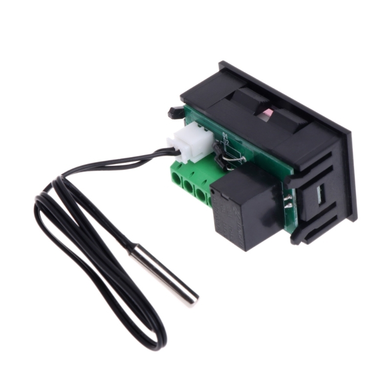 W1218 Digital Thermostat Dc 12V Temperature Controller for incubator with sample Red