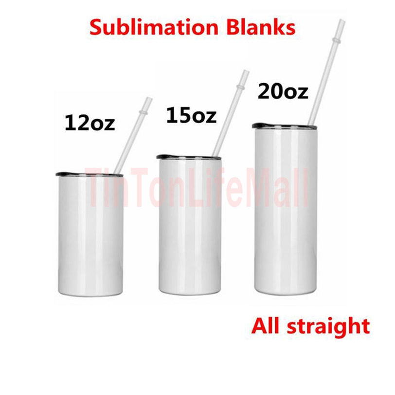 IN STOCK 12 15 20 oz Sublimation Straight Tumblers with Lid Straw Blanks Stainless Steel Car Cups Travel Mugs Insulated Water Bottle, White
IN STOCK 12 15 20 oz Sublimation Straight Tumblers with Lid Straw Blanks Stainless Steel Car Cups Travel Mugs Insulated Water Bottle, White