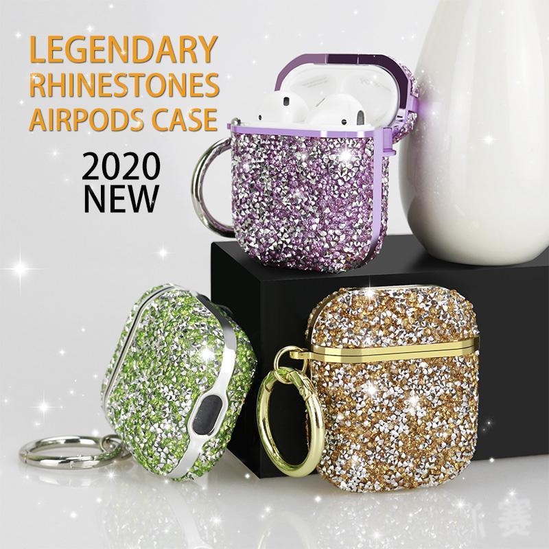 Diamond Airpod Case Bling Earphone Full Cover Protector Headphone Bag for Apple Bluetooth Wireless Charging Headset with Retail Box
Diamond Airpod Case Bling Earphone Full Cover Protector Headphone Bag for Apple Bluetooth Wireless Charging Headset with Retail Box
