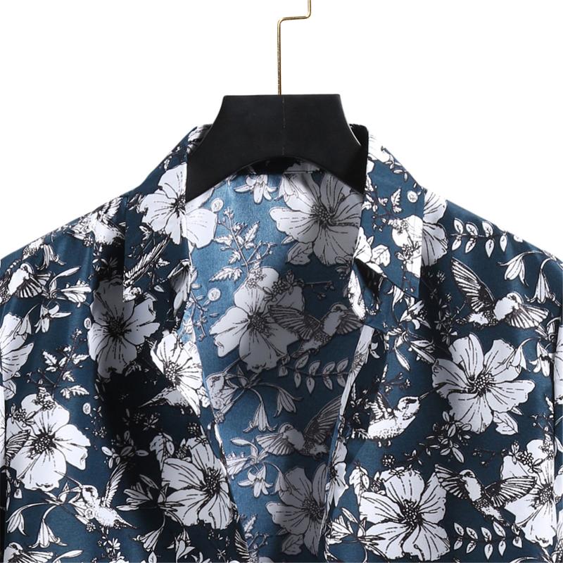 Streetwear Short Sleeve Shirt For Men Hawaiian Beach Men's Harajuku Turn-down Collar Button Up Blouse Tops Chemise Homme Casual Shirts