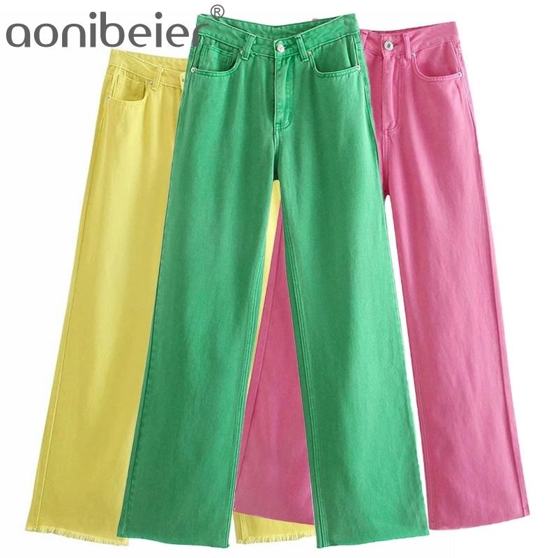 Green Jeans Spring Summer Fashion Raw Hem High Waist Casual Women Trousers Female Straight Denim Pants Bottoms 210604, Gr
Green Jeans Spring Summer Fashion Raw Hem High Waist Casual Women Trousers Female Straight Denim Pants Bottoms 210604, Gr