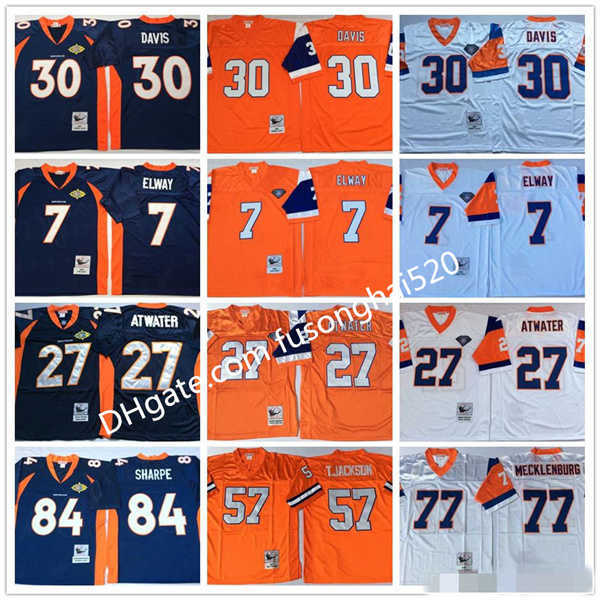 NCAA 7 John Elway 27 Steve Atwater Terrell Davis 57 Tom Jackson 77 Mecklenburg Shannon Sharpe Zimmerman White Blue Orange College Jerseys
NCAA 7 John Elway 27 Steve Atwater Terrell Davis 57 Tom Jackson 77 Mecklenburg Shannon Sharpe Zimmerman White Blue Orange College Jerseys