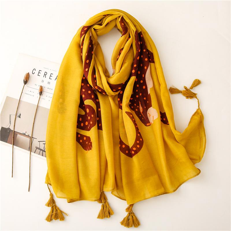 Berets Fashion Women Viscose Scarf Sexy Yellow Leopard Pattern Tassel Hijab Shawls And Wraps Female Foulards Echarpe Designer 180*90Cm, Blue;gray
Berets Fashion Women Viscose Scarf Sexy Yellow Leopard Pattern Tassel Hijab Shawls And Wraps Female Foulards Echarpe Designer 180*90Cm, Blue;gray