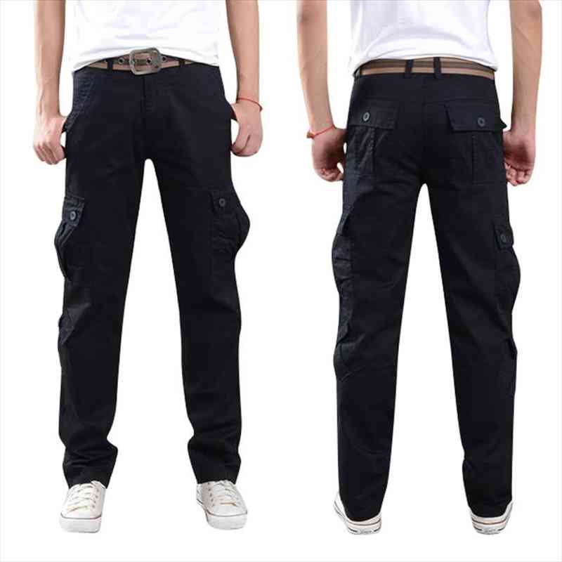 spring autumn casual multi pocket men loose cargo pants straight man deserts cargo overalls uniform pants, Black
spring autumn casual multi pocket men loose cargo pants straight man deserts cargo overalls uniform pants, Black