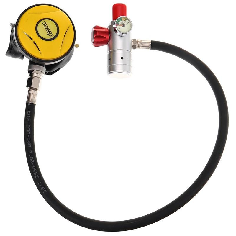 Diving Accessories -DIDEEP Equipment For 1L Scuba Oxygen Cylinder Breathing Valve Snorkeling Air Tank Regulator With Mouthpiece
Diving Accessories -DIDEEP Equipment For 1L Scuba Oxygen Cylinder Breathing Valve Snorkeling Air Tank Regulator With Mouthpiece
