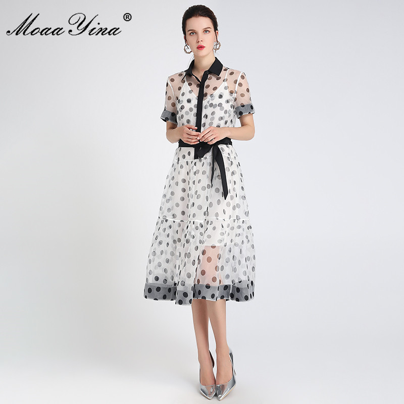 Fashion Designer dress Summer Women' Dress Short Sleeve Polka Dot lace-up Elegant Dresses 210524, White
Fashion Designer dress Summer Women' Dress Short Sleeve Polka Dot lace-up Elegant Dresses 210524, White