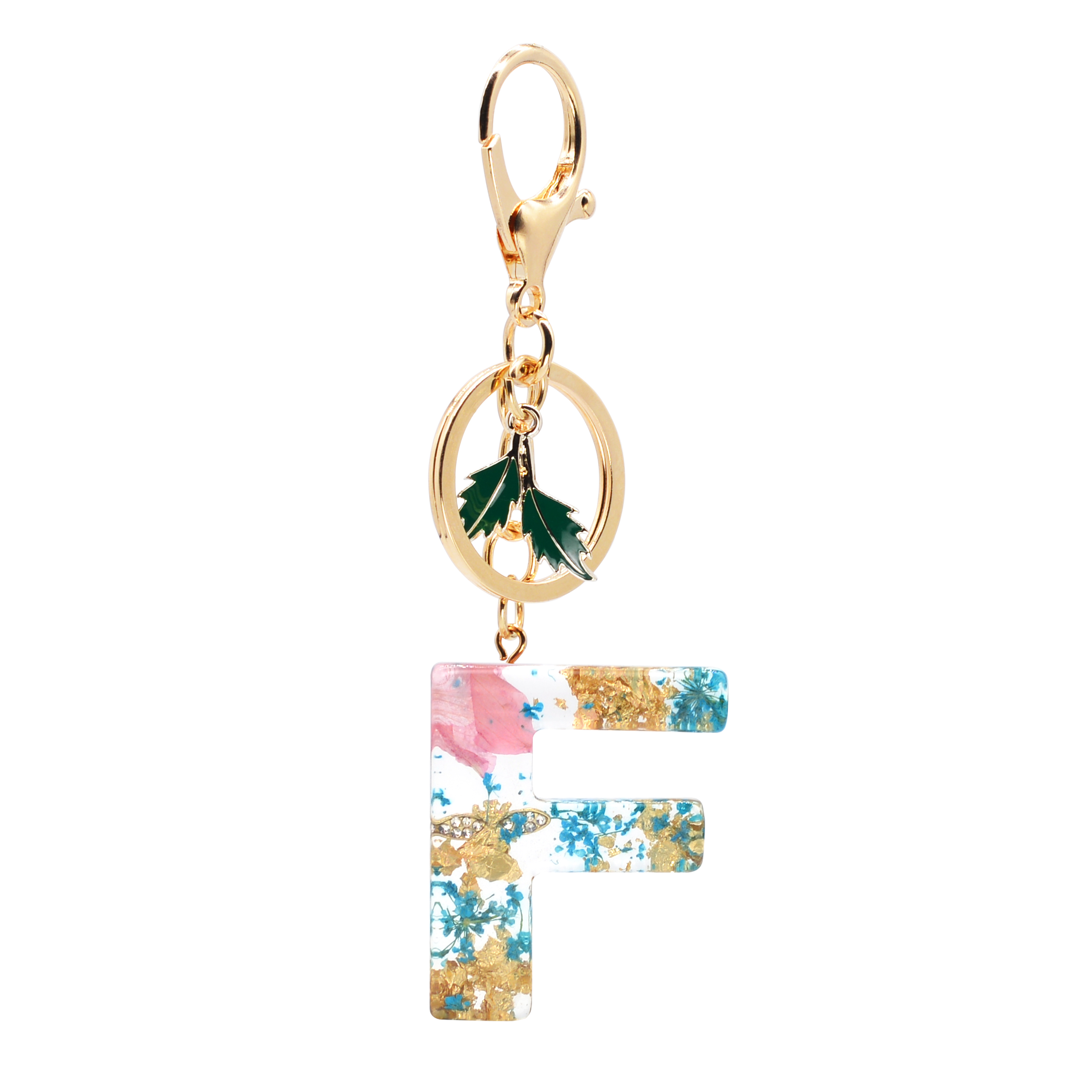 New Fashion English Letter Keychain Resin Flowers Blue Lace Flower Petal Foil Filling Pendant Key Chain Handbag Charms for woman
New Fashion English Letter Keychain Resin Flowers Blue Lace Flower Petal Foil Filling Pendant Key Chain Handbag Charms for woman