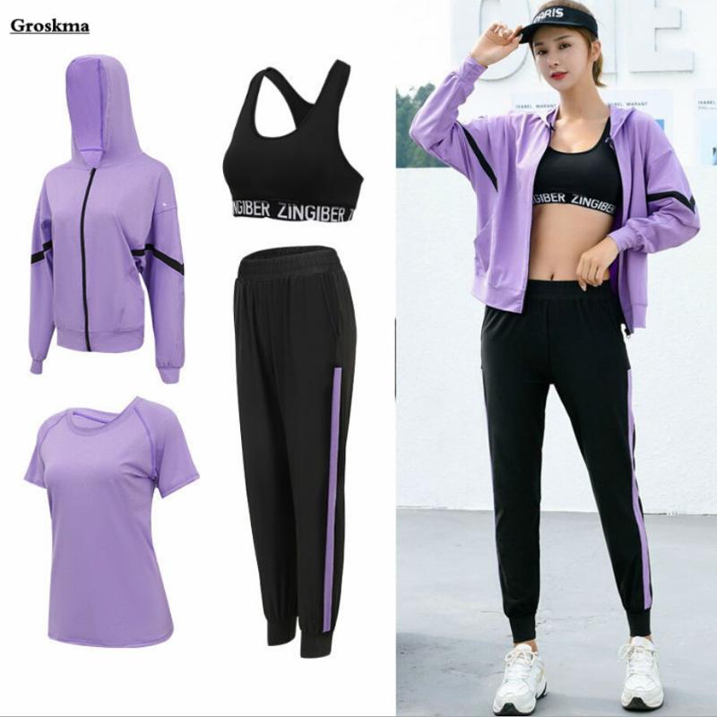 Plus Size Women Yoga 4 Piece Set Sports Running Quick Dry Suits Fitness Gym Clothing Outdoor Coats+Bra+T Shirt+Pants 3XL Outfits, White;red
Plus Size Women Yoga 4 Piece Set Sports Running Quick Dry Suits Fitness Gym Clothing Outdoor Coats+Bra+T Shirt+Pants 3XL Outfits, White;red