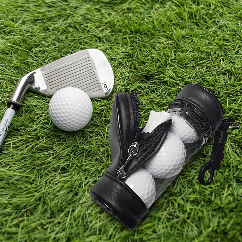 Golf Balls And Tees Pouch Bag Ball Holder Storage Case With 3 Set Outdoor