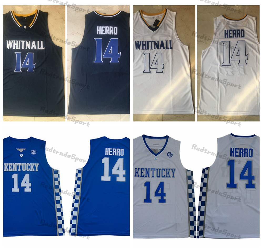 Mens Vintage 14 Tyler Herro Whitnall High School Basketball Jerseys Kentucky Wildcats Stitched Shirts Blue White Jersey -XXL
Mens Vintage 14 Tyler Herro Whitnall High School Basketball Jerseys Kentucky Wildcats Stitched Shirts Blue White Jersey -XXL