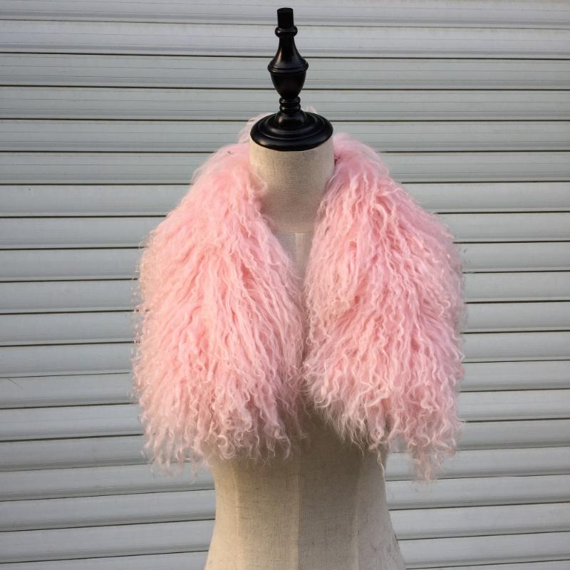 

Scarves SF0090 70cm Mongolian Lamb Fur Collar Scarf/ Fashion Women Real Warm Scarf Arrivals