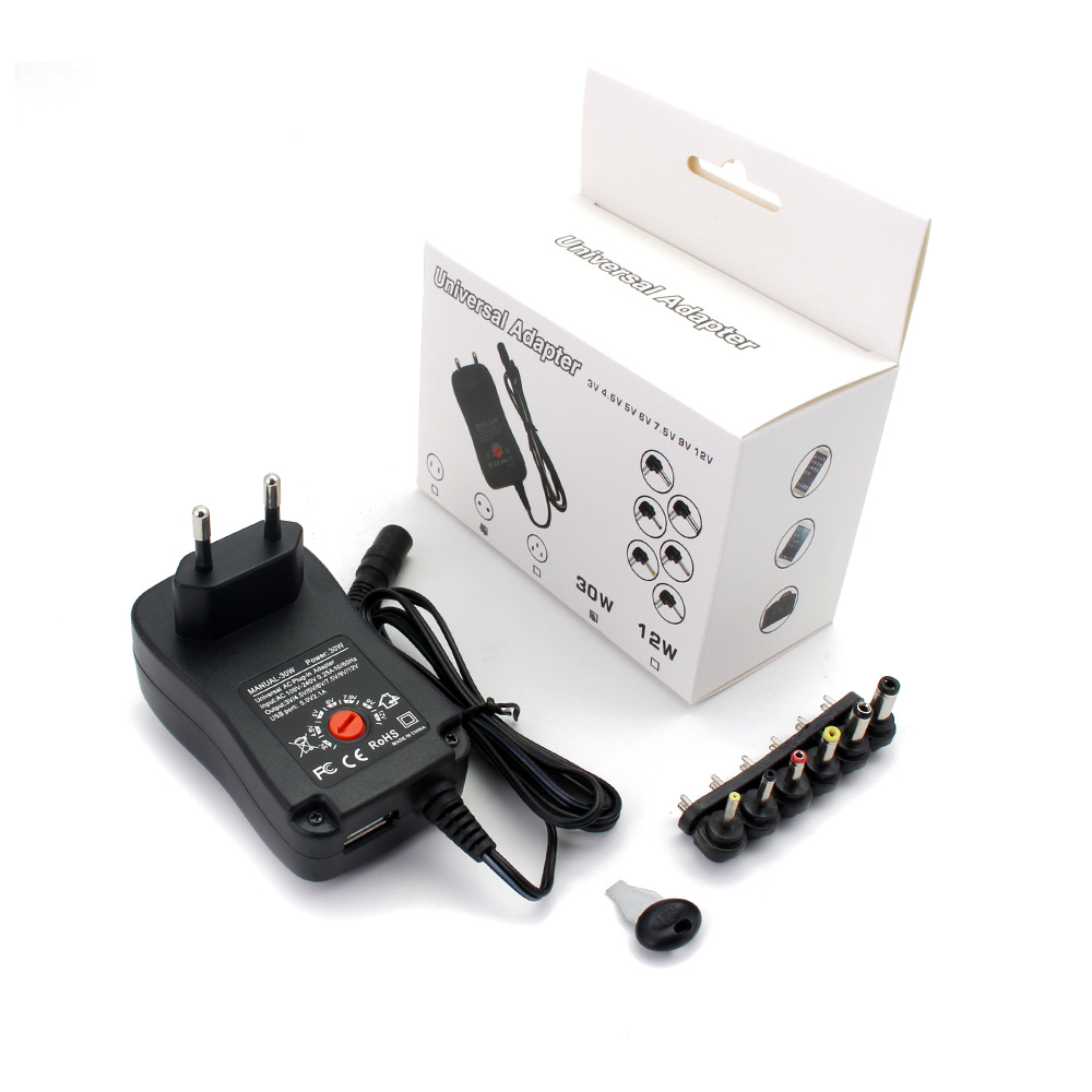 Power Suppply adapter, 8 diffrent interface,Adjustable Voltage, For Led Light Strip Lamp,Power Adapter 30W Universal Charger
Power Suppply adapter, 8 diffrent interface,Adjustable Voltage, For Led Light Strip Lamp,Power Adapter 30W Universal Charger