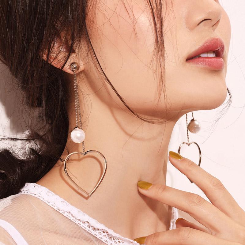 Dangle & Chandelier Simple Love Imitation Pearls Drop Earrings For Girls Cute Charming Earring Women Jewelry Gift 
Dangle & Chandelier Simple Love Imitation Pearls Drop Earrings For Girls Cute Charming Earring Women Jewelry Gift