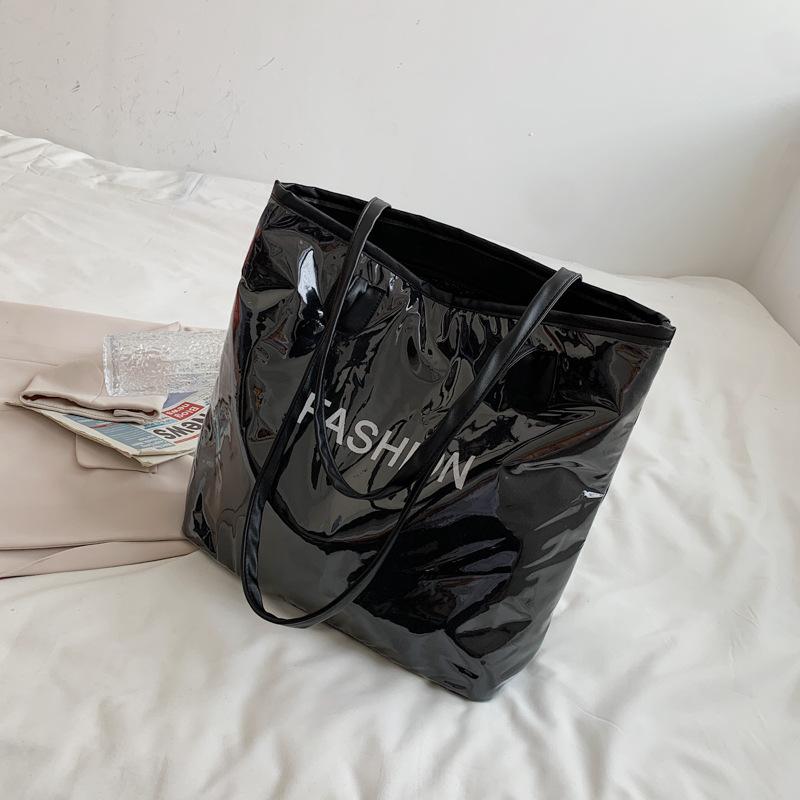 Korean Fashion Transparent Canvas Women Totes Handbag Waterproof Large-capacity Letter Shoulder Bag Cross Body, Black
Korean Fashion Transparent Canvas Women Totes Handbag Waterproof Large-capacity Letter Shoulder Bag Cross Body, Black