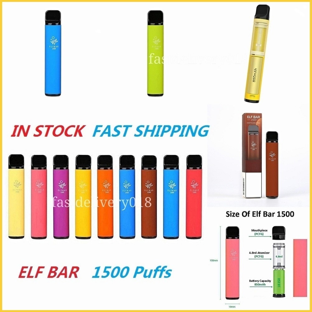 Elf Bar 1500 Puffs 2% E Cigarette Disposable Device Vape Pod Kit 550mAh Battery 4.8ml Pre-filled Pods Disposables 10 Colors Puff Bars vapes
Elf Bar 1500 Puffs 2% E Cigarette Disposable Device Vape Pod Kit 550mAh Battery 4.8ml Pre-filled Pods Disposables 10 Colors Puff Bars vapes