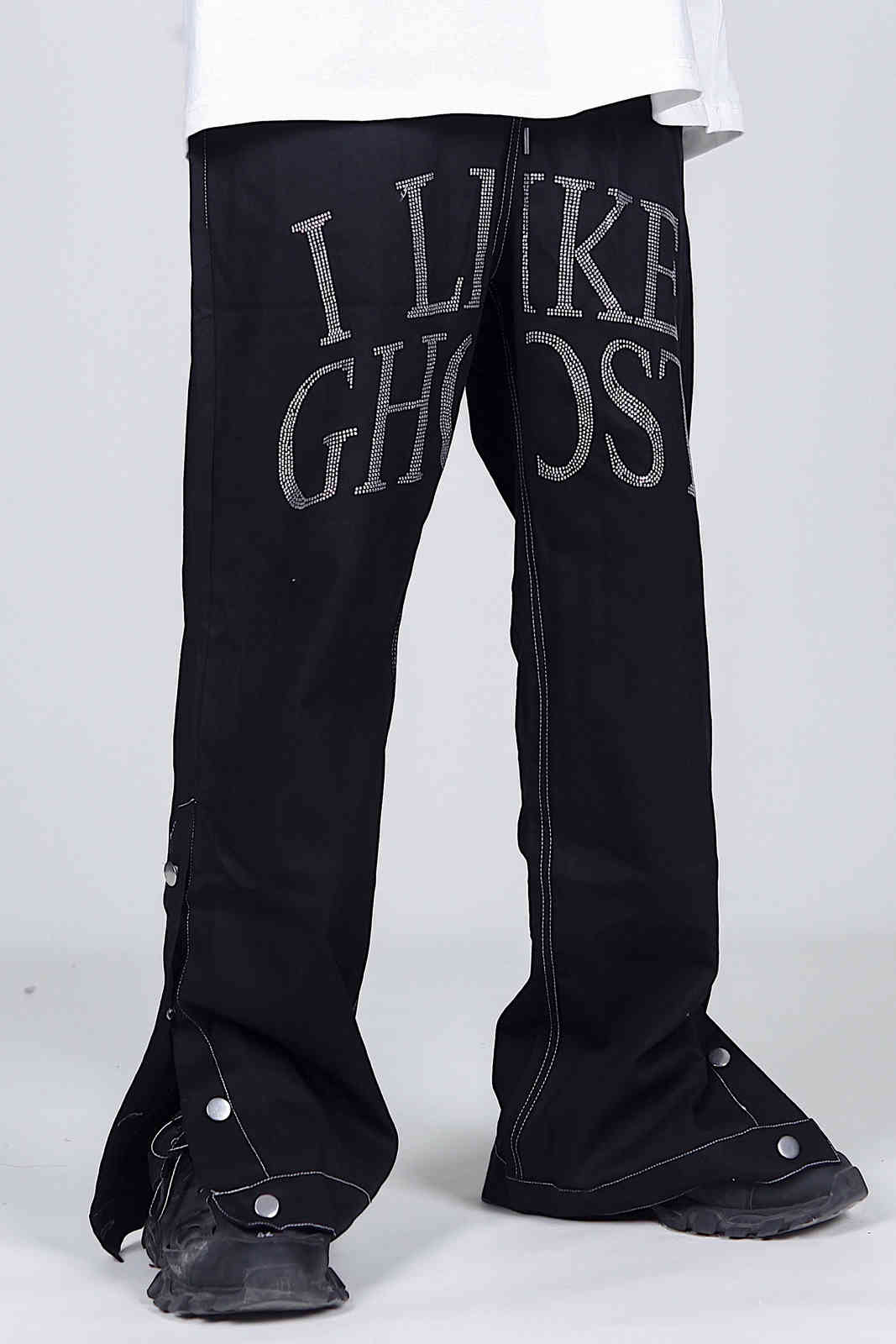 IEFB /men's wear Streetwear fix micro-horn pants trendy hip hop all-match casual pants for couple 9Y3772 210524