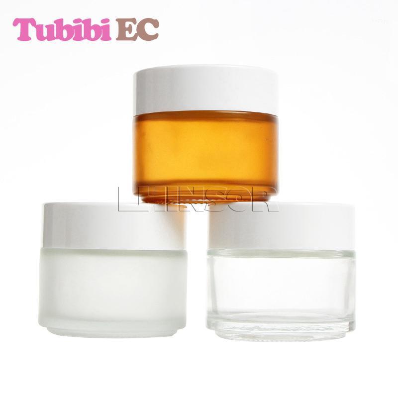Storage Bottles & Jars 5pcs/lot 100g Transparent Amber Frosted Glass White Screw Lid Cream Empty Cosmetic Packaging Containers
Storage Bottles & Jars 5pcs/lot 100g Transparent Amber Frosted Glass White Screw Lid Cream Empty Cosmetic Packaging Containers