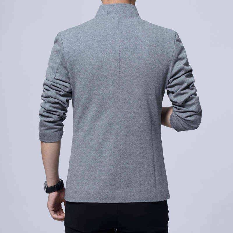 Liseaven Blazer Men Jackets Male Stand Collar s Slim Fit s black Jacket Plus Size 5XL 211110