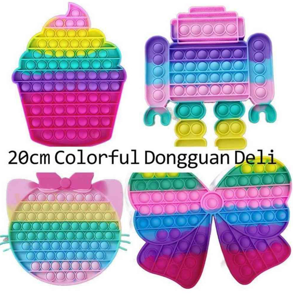 Robot Ice Cream Bowknot Big Bow Cat Shapes Push Bubbles Popper Sensory Desktop Finger Pop Puzzle Toys 20CM Big Large Size Desktop Decompress
Robot Ice Cream Bowknot Big Bow Cat Shapes Push Bubbles Popper Sensory Desktop Finger Pop Puzzle Toys 20CM Big Large Size Desktop Decompress