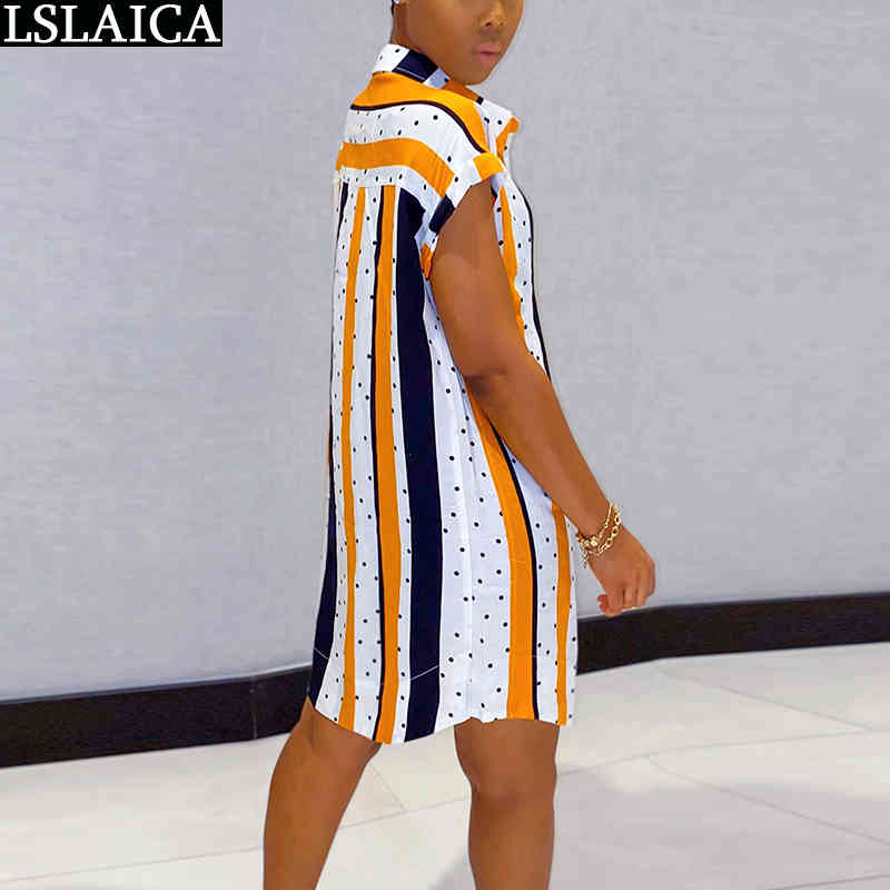 Shirt Dress Short Sleeve Turn-down Collar Plaid Print Fashion es for Women Elegant Button Pocket Decorated Mini 210515