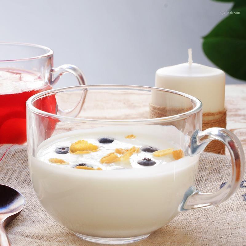 Wine Glasses 450ml Transparent Glass Coffee Milk Mug With Handle Home High Capacity Breakfast Mugs Bowl Oatmeal Cereal Cups Lovers Gifts
Wine Glasses 450ml Transparent Glass Coffee Milk Mug With Handle Home High Capacity Breakfast Mugs Bowl Oatmeal Cereal Cups Lovers Gifts