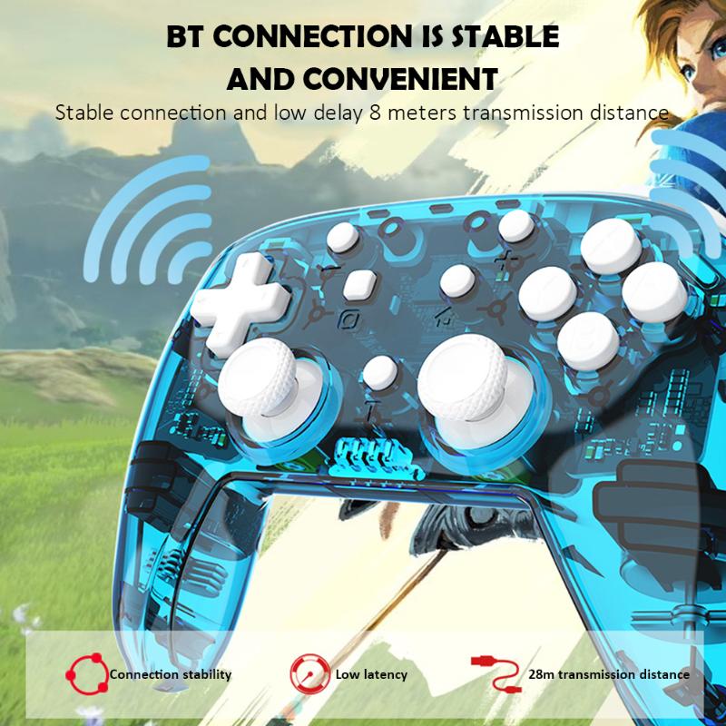Wireless Gamepad Vibration Transparent Low Power Joystick Bluetooth Console For Switch PRO PC Joypad Controller Game Controllers & Joysticks
Wireless Gamepad Vibration Transparent Low Power Joystick Bluetooth Console For Switch PRO PC Joypad Controller Game Controllers & Joysticks