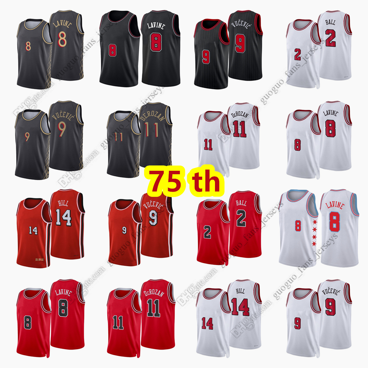 Custom Printed 75 th 2022 New City Basketball Jerseys Nikola Vucevic DeMar DeRozan Zach LaVine Lonzo Ball Malcolm Hill High Quality Jersey Size S--XXL
Custom Printed 75 th 2022 New City Basketball Jerseys Nikola Vucevic DeMar DeRozan Zach LaVine Lonzo Ball Malcolm Hill High Quality Jersey Size S--XXL