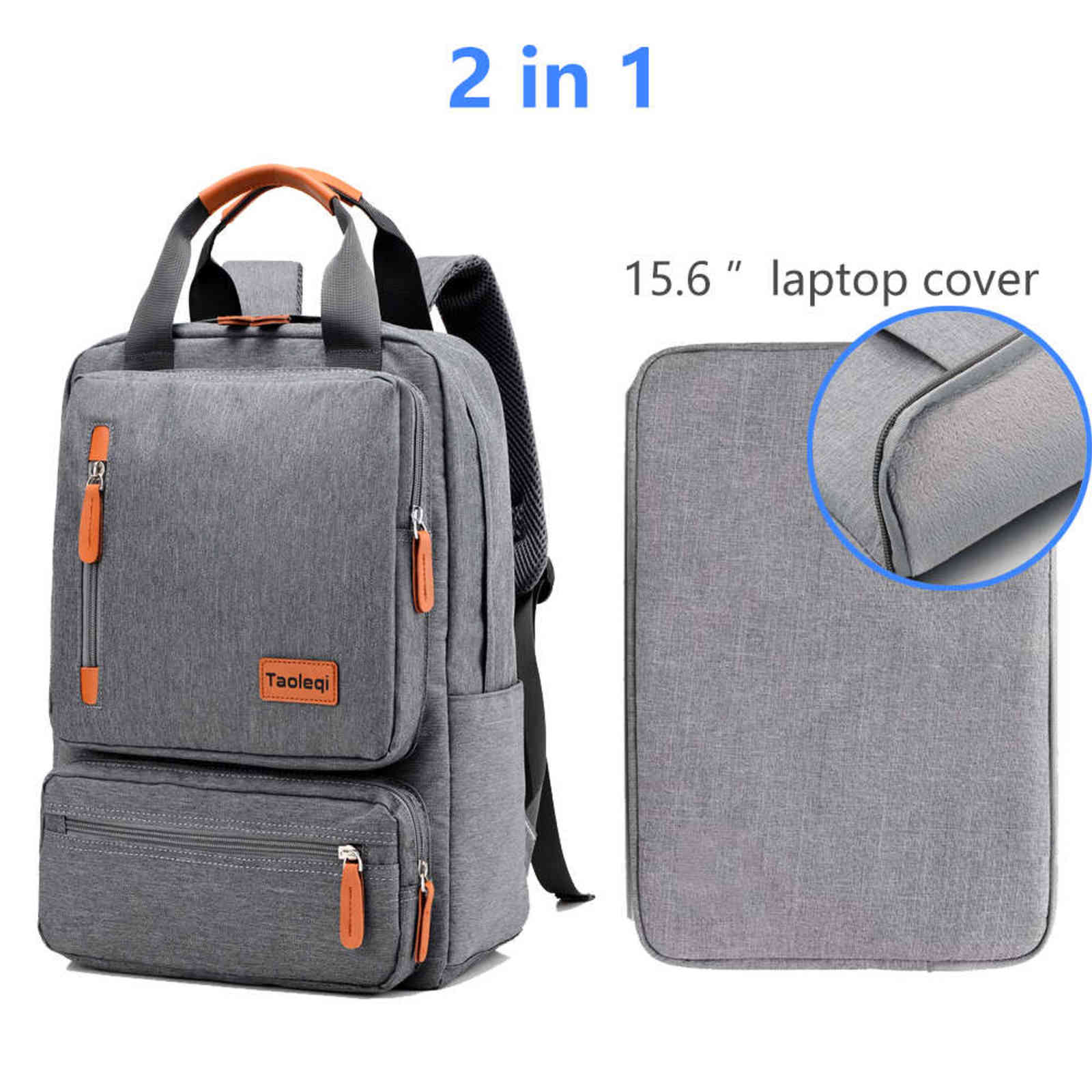 IKE MARTI Casual Men Laptop Backpack 15.6 Inch Waterproof Girl Gray Anti-Theft Woman Junior High School Bag Backpacks 211029