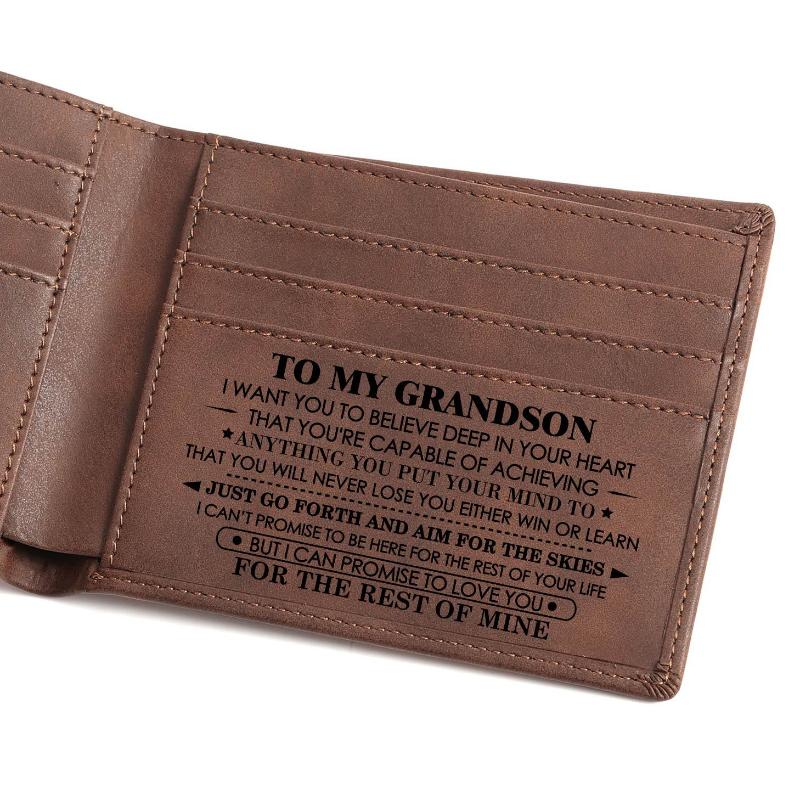 Brand Laser Lettering Men Wallet Retro PU Leather Gift To My Son/Man/Husband Durable 2021 Gifts Wallets, Red;black
Brand Laser Lettering Men Wallet Retro PU Leather Gift To My Son/Man/Husband Durable 2021 Gifts Wallets, Red;black